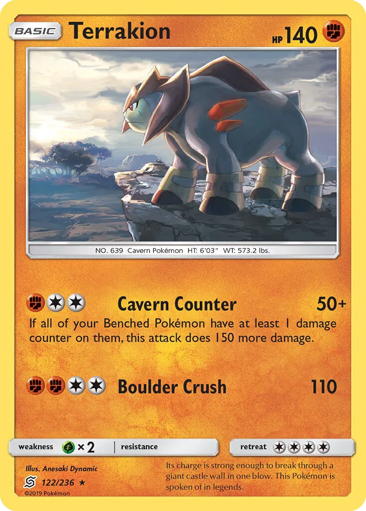 Terrakion · Unified Minds 122/236