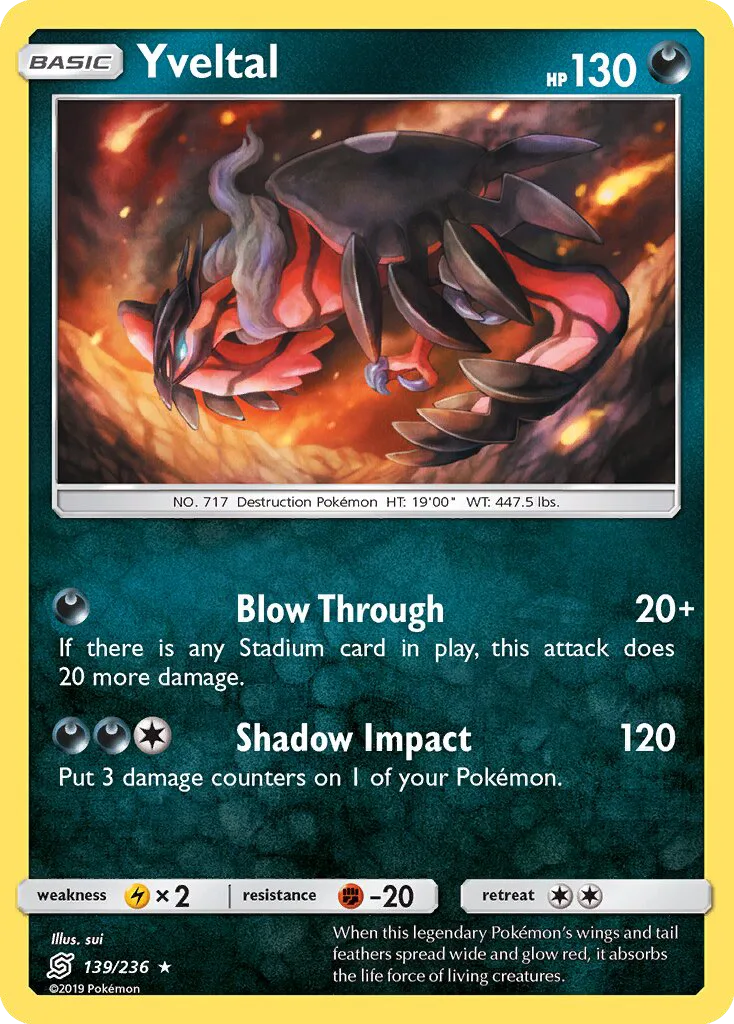 Yveltal · Unified Minds 139/236