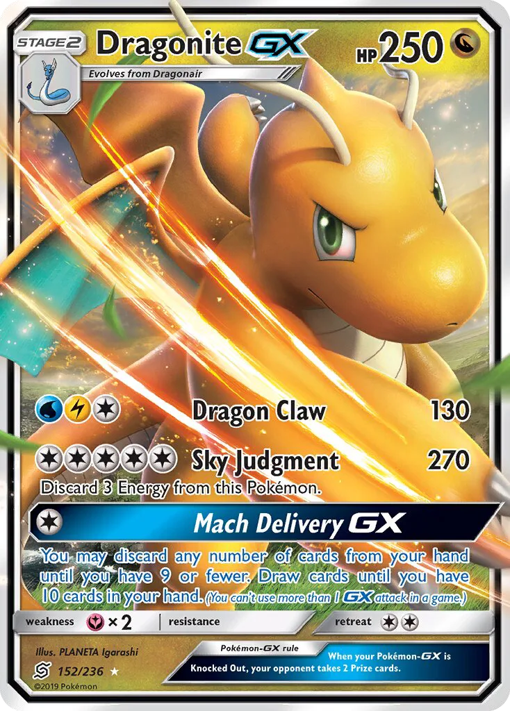 Dragonite GX · Unified Minds 152/236