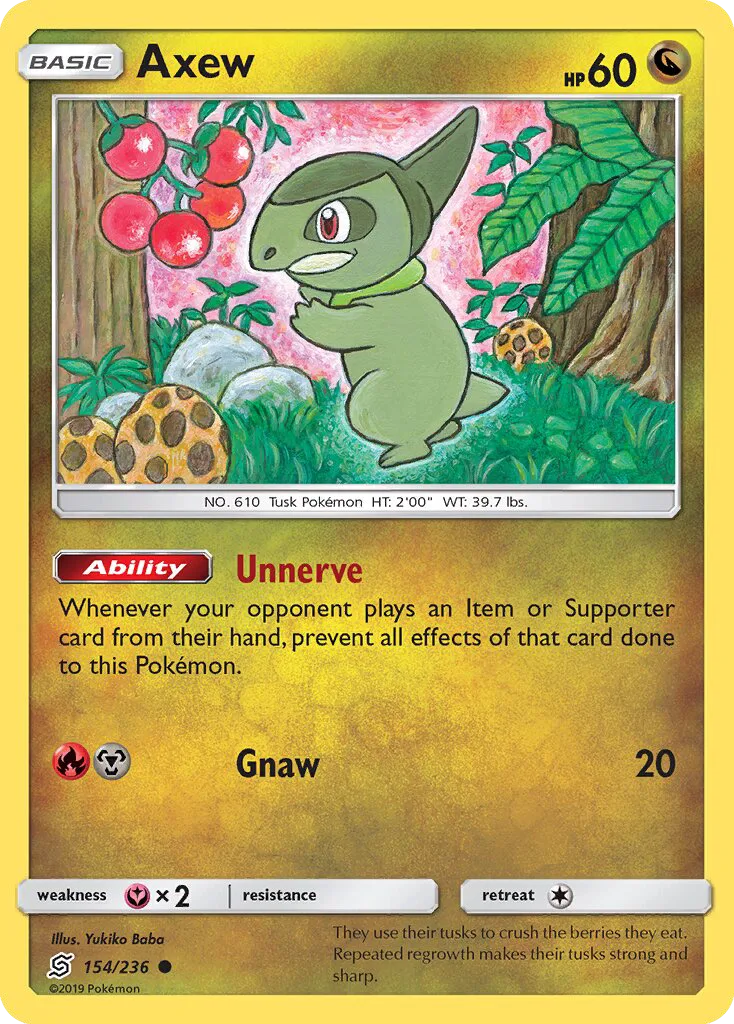 Axew · Unified Minds 154/236