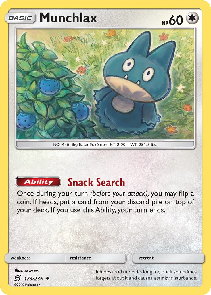 Munchlax · Unified Minds 173/236