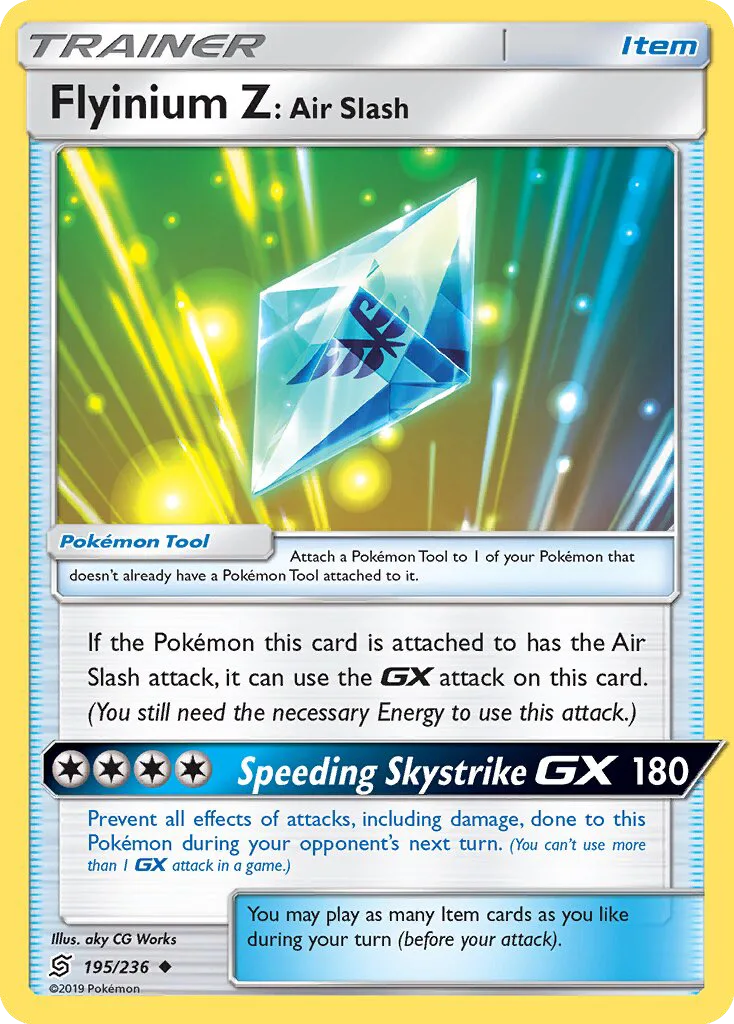 Flyinium Z: Air Slash · Unified Minds 195/236