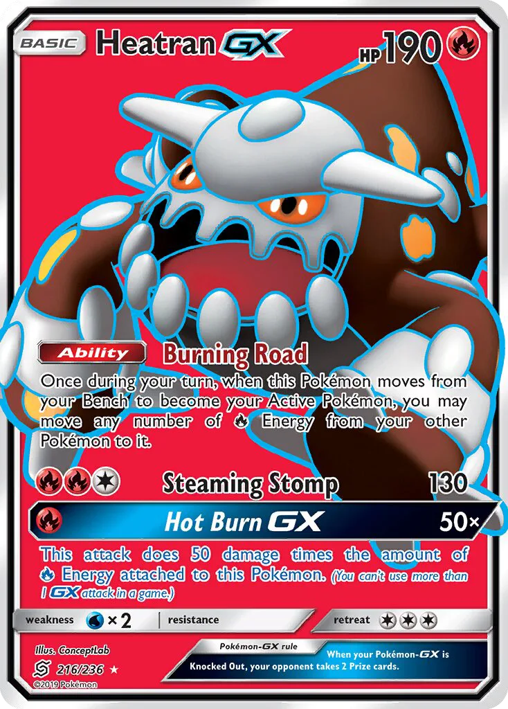 Heatran GX · Unified Minds 216/236