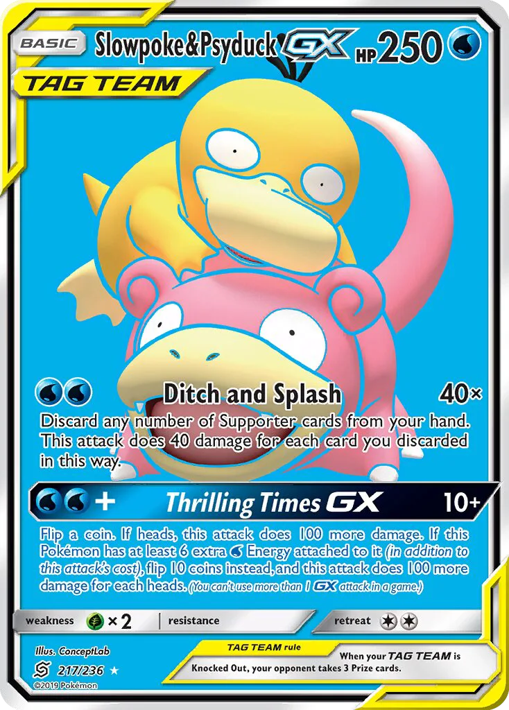 Slowpoke & Psyduck GX · Unified Minds 217/236