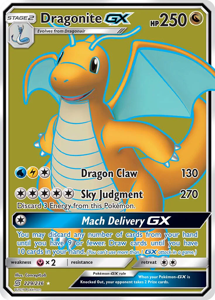 Dragonite GX · Unified Minds 229/236