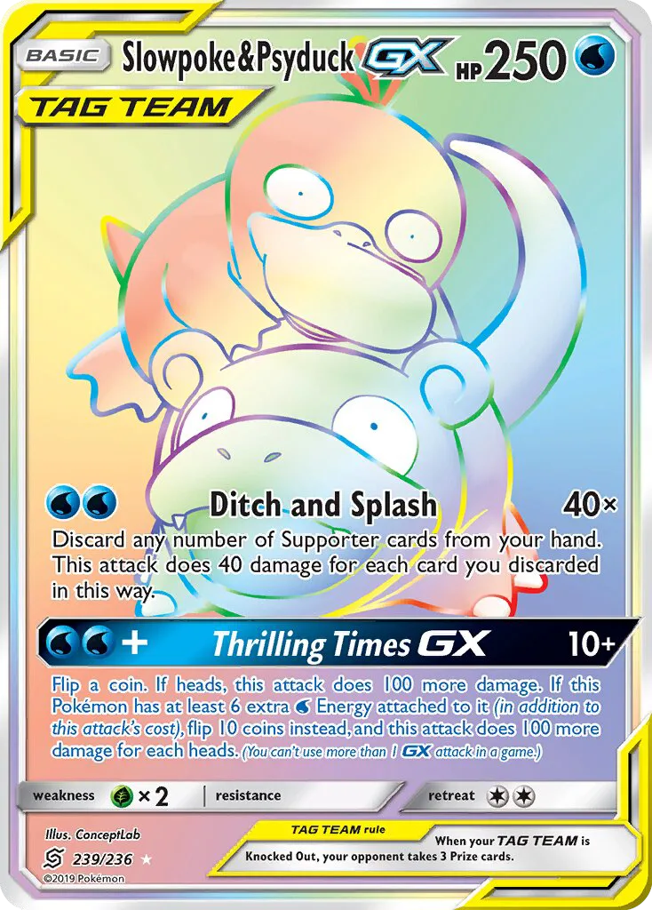 Slowpoke & Psyduck GX · Unified Minds 239/236