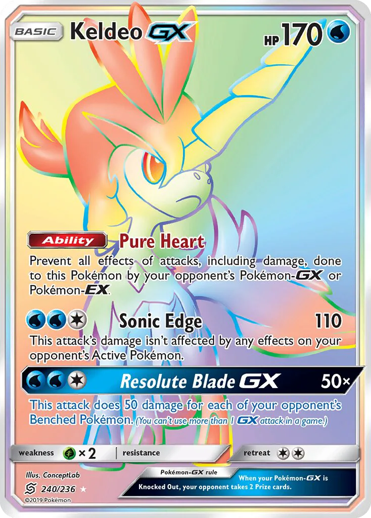 Keldeo GX · Unified Minds 240/236