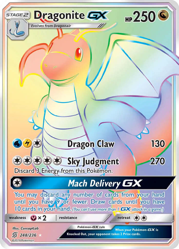 Dragonite GX · Unified Minds 248/236