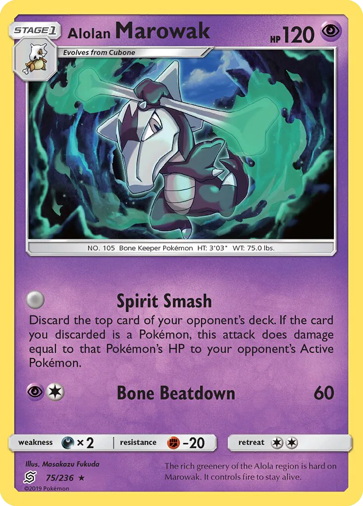 Alolan Marowak · Unified Minds 75/236