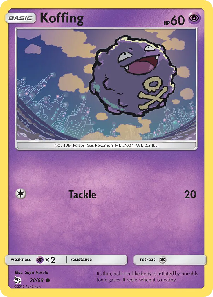 Koffing · Hidden Fates 28/68