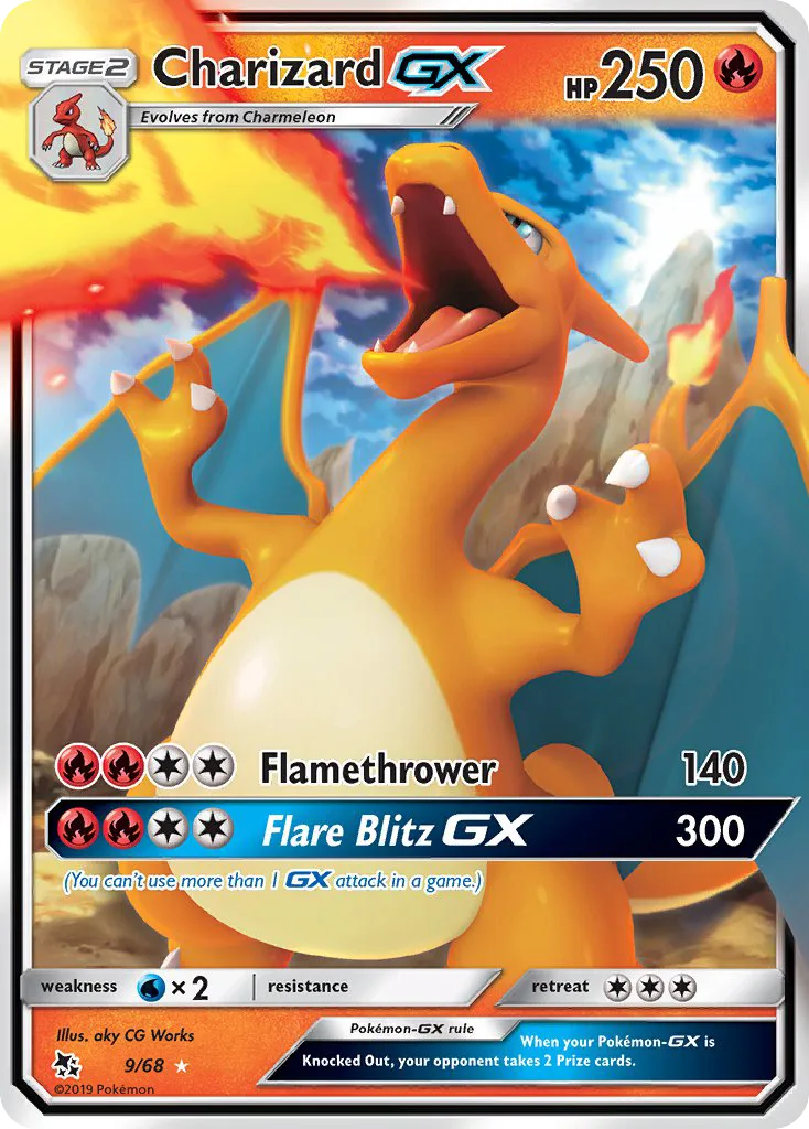 Charizard GX · Hidden Fates 9/68