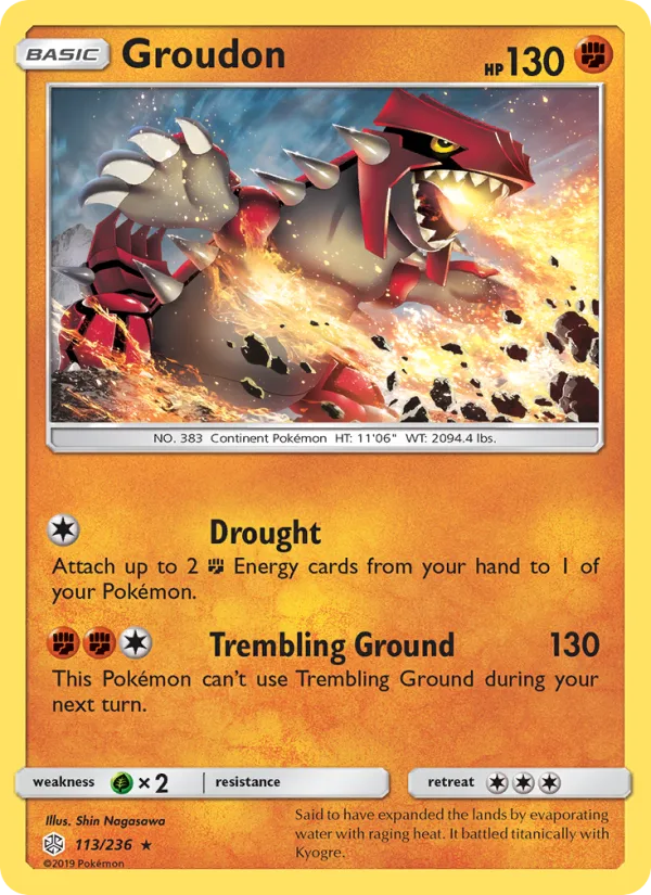 Groudon · Cosmic Eclipse 113/236