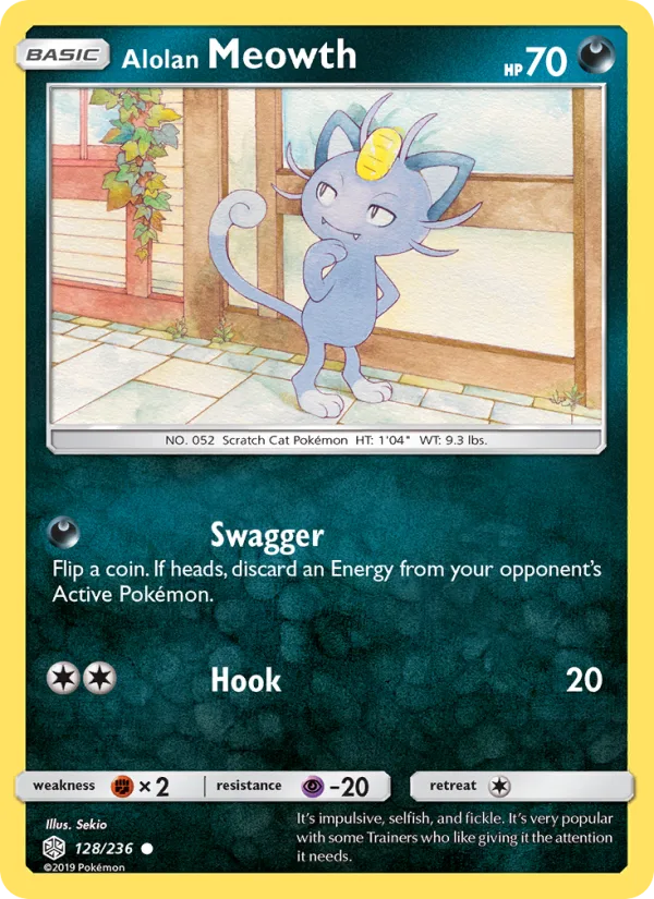 Alolan Meowth · Cosmic Eclipse 128/236