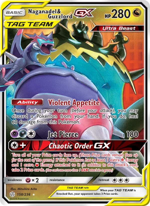 Naganadel & Guzzlord GX · Cosmic Eclipse 158/236