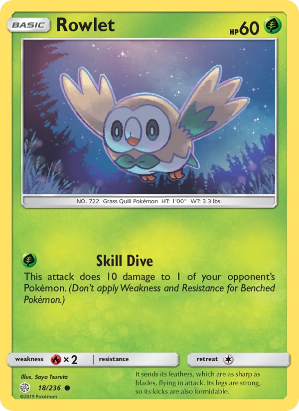 Rowlet · Cosmic Eclipse 18/236