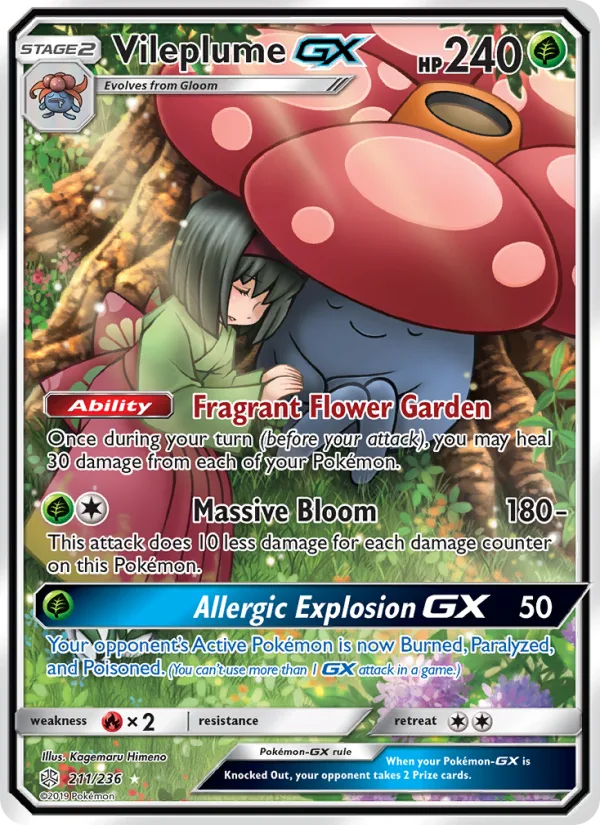 Vileplume GX · Cosmic Eclipse 211/236