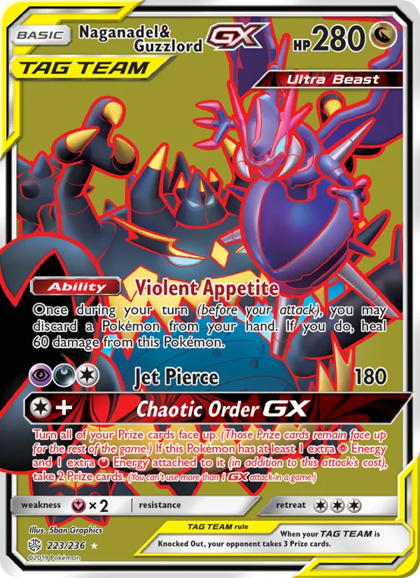Naganadel & Guzzlord GX · Cosmic Eclipse 223/236