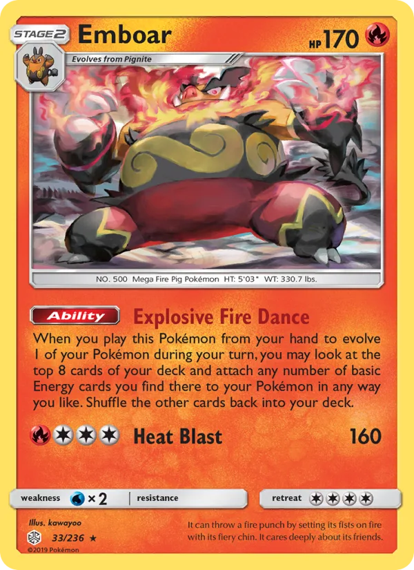 Emboar · Cosmic Eclipse 33/236