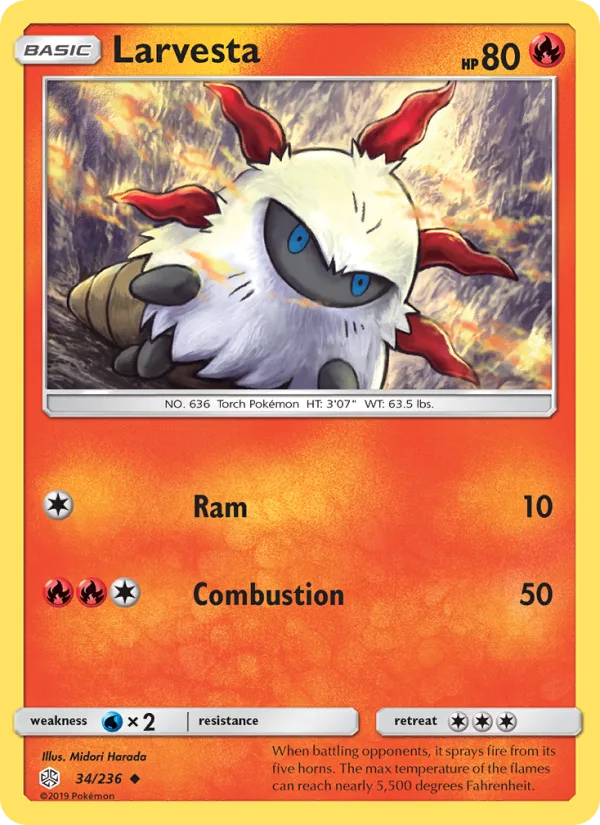 Larvesta · Cosmic Eclipse 34/236