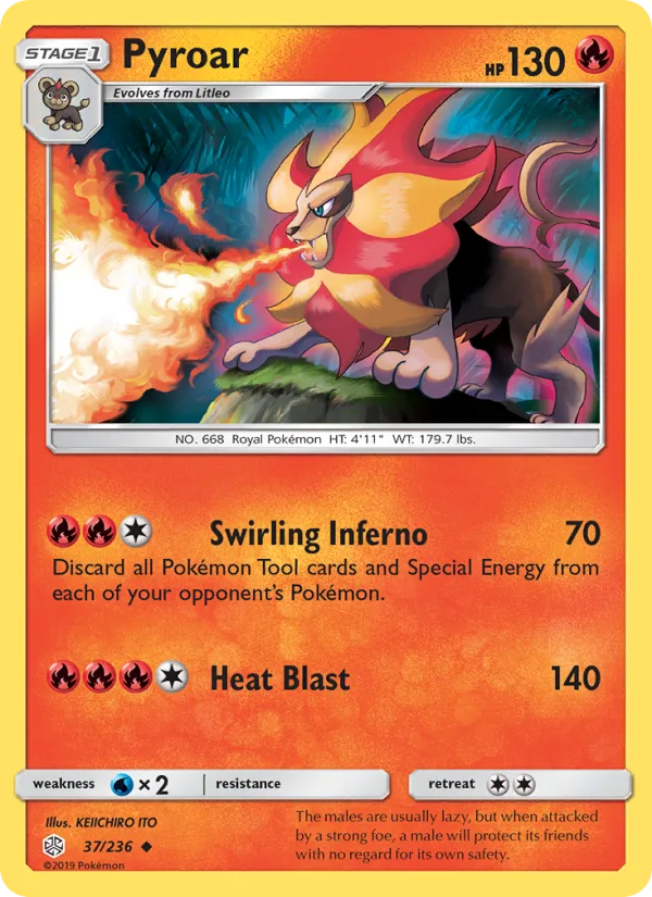 Pyroar · Cosmic Eclipse 37/236