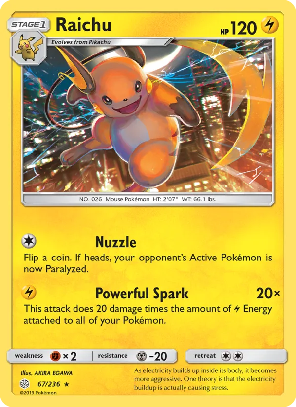 Raichu · Cosmic Eclipse 67/236