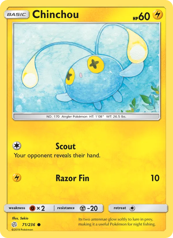 Chinchou · Cosmic Eclipse 71/236