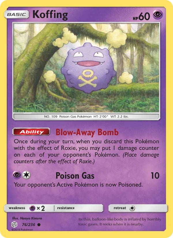 Koffing · Cosmic Eclipse 76/236