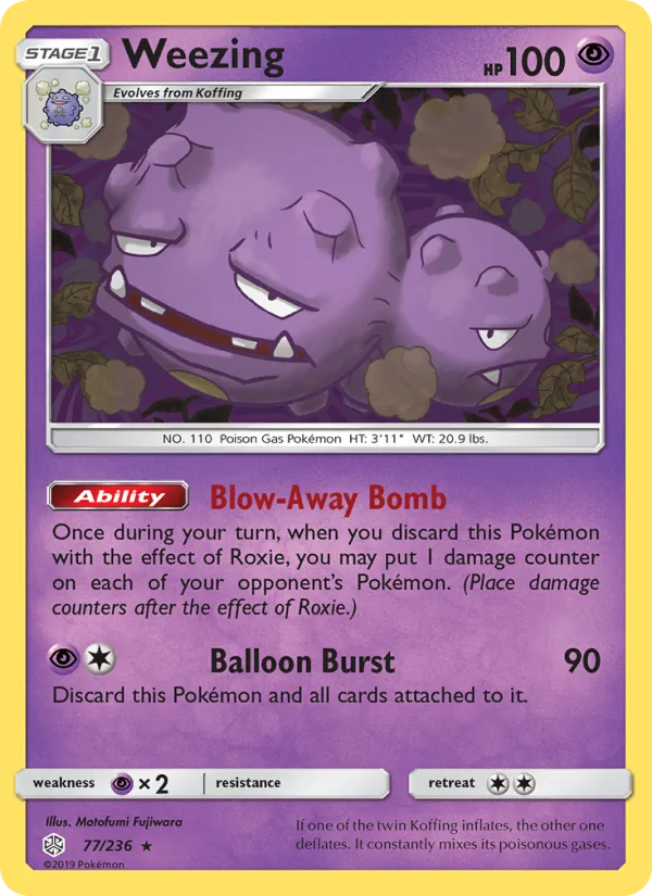 Weezing · Cosmic Eclipse 77/236