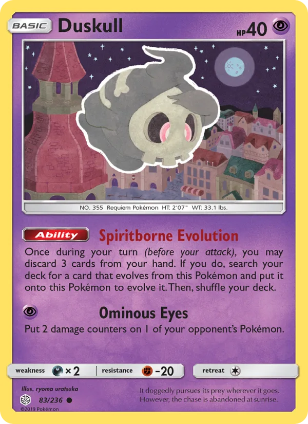 Duskull · Cosmic Eclipse 83/236