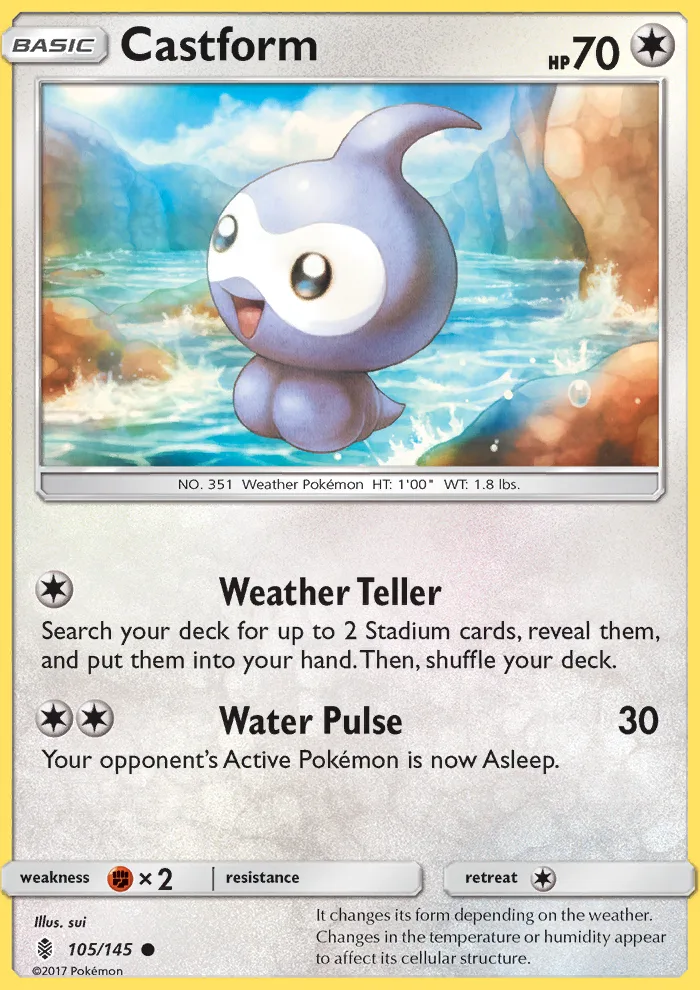 Castform · Guardians Rising 105/145