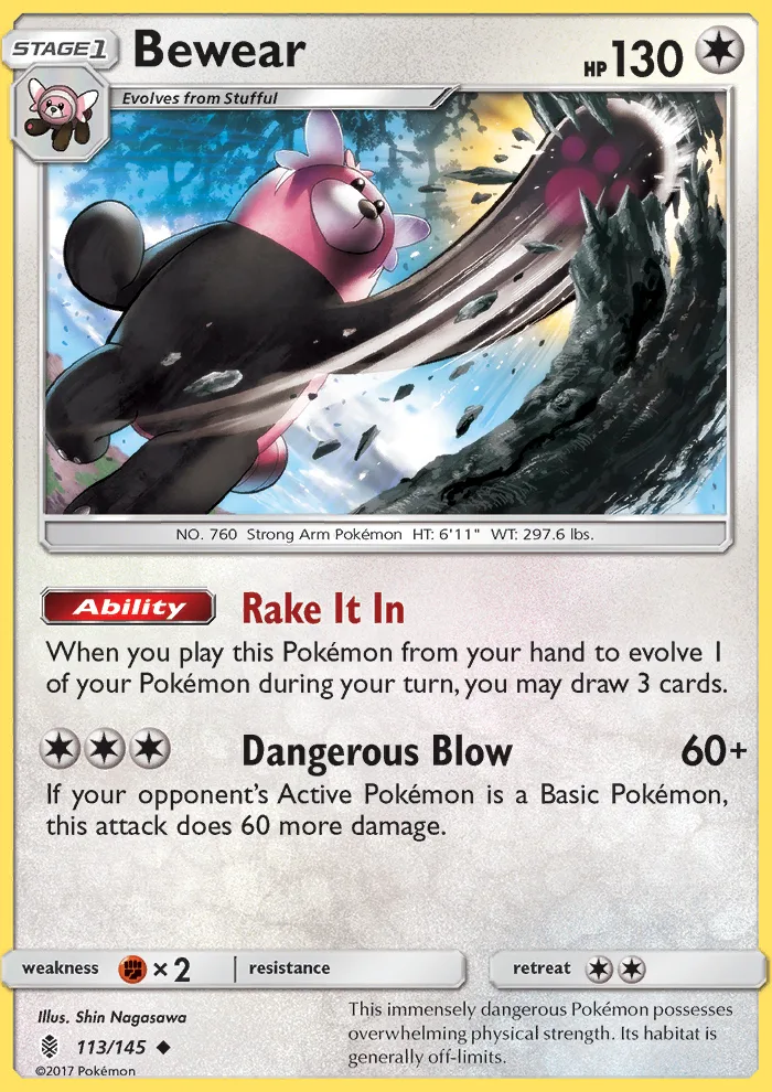 Bewear · Guardians Rising 113/145
