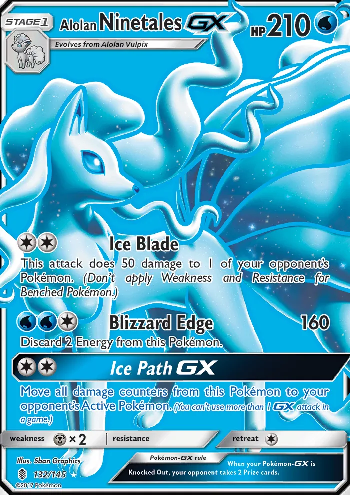 Alolan Ninetales GX · Guardians Rising 132/145