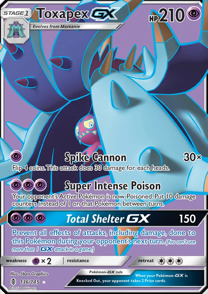 Toxapex GX · Guardians Rising 136/145