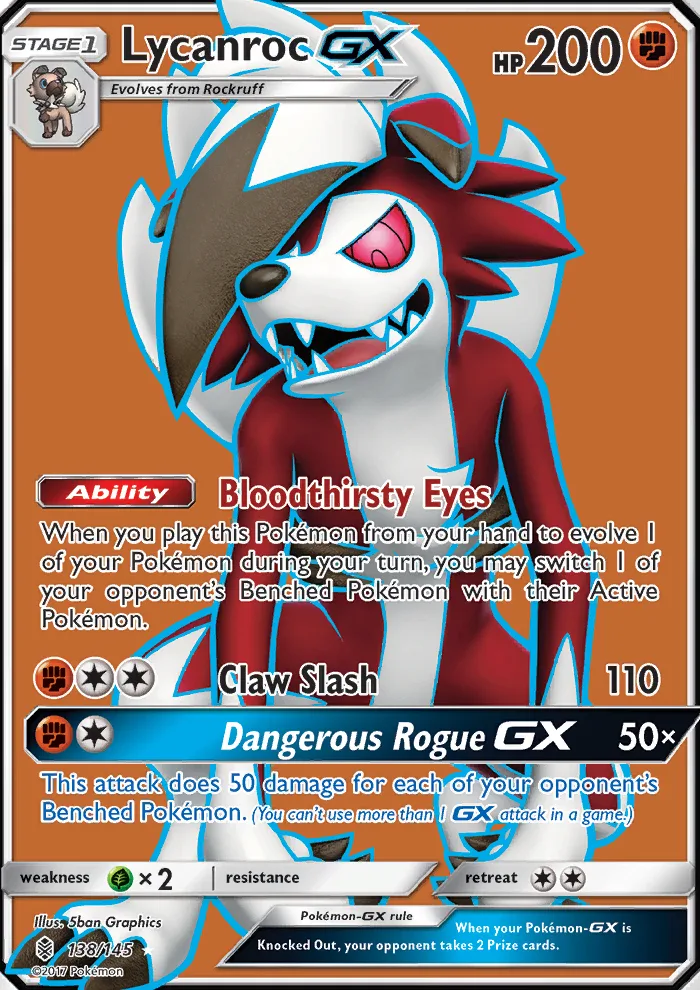 Lycanroc GX · Guardians Rising 138/145
