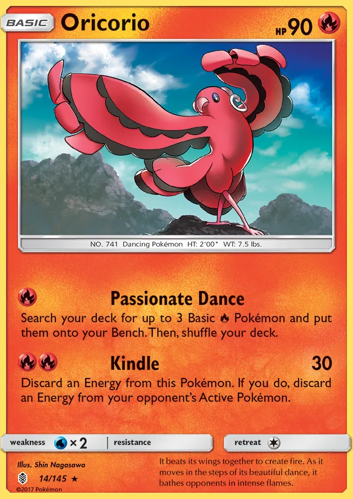 Oricorio · Guardians Rising 14/145