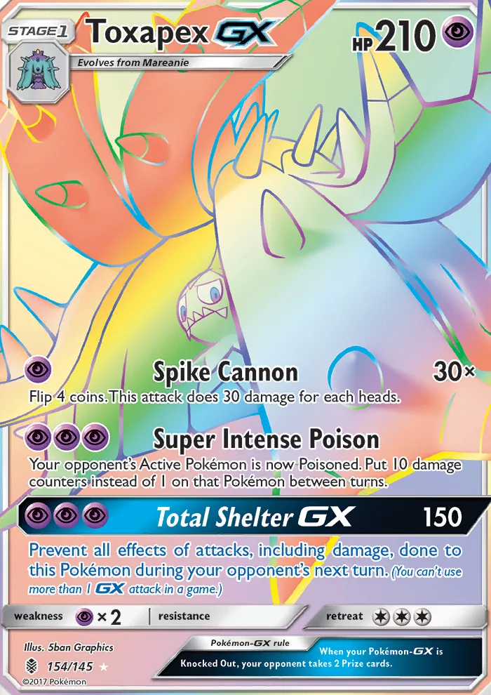 Toxapex GX · Guardians Rising 154/145