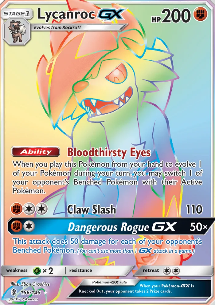 Lycanroc GX · Guardians Rising 156/145
