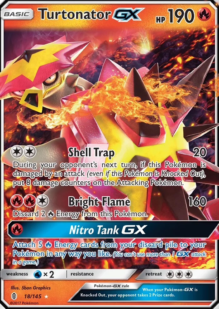 Turtonator GX · Guardians Rising 18/145
