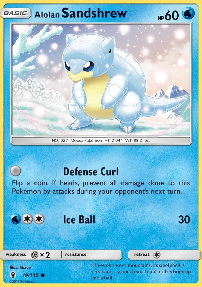 Alolan Sandshrew · Guardians Rising 19/145