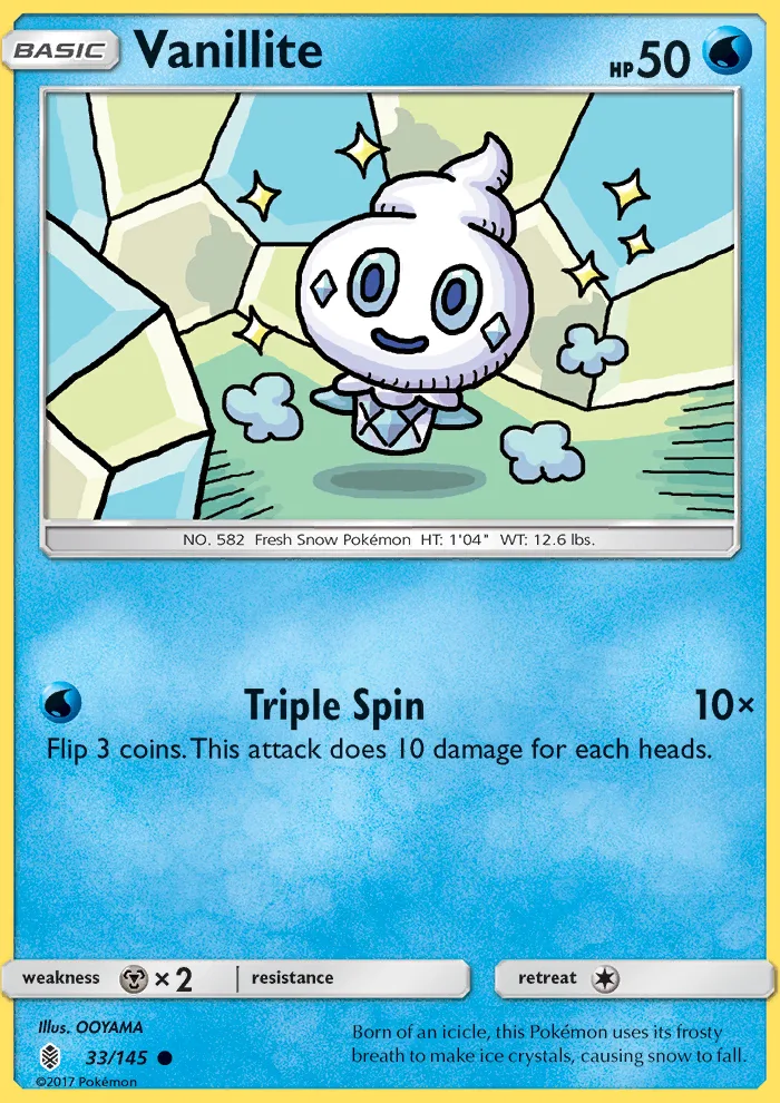 Vanillite · Guardians Rising 33/145