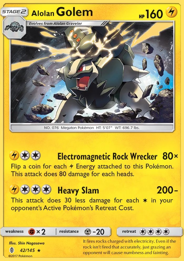 Alolan Golem · Guardians Rising 42/145