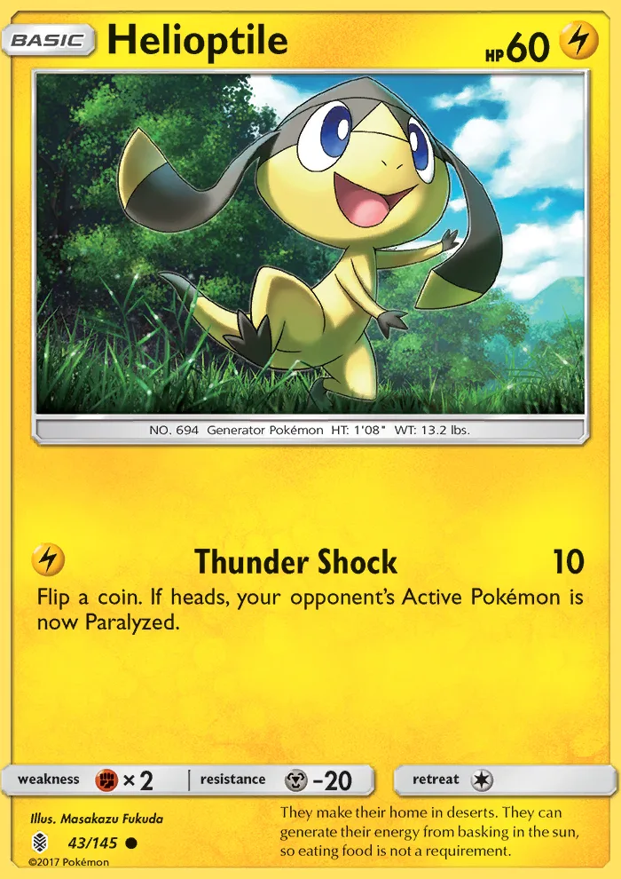 Helioptile · Guardians Rising 43/145