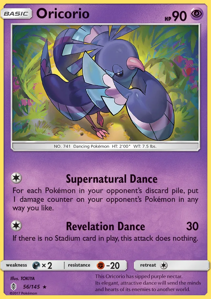 Oricorio · Guardians Rising 56/145