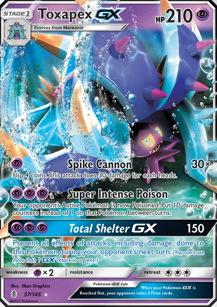 Toxapex GX · Guardians Rising 57/145