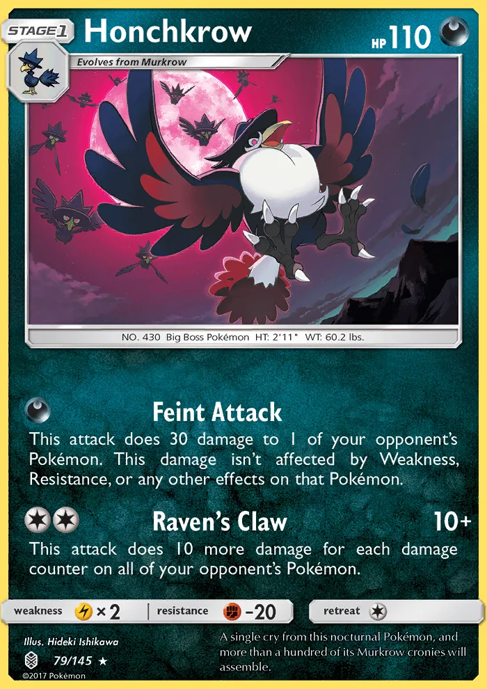 Honchkrow · Guardians Rising 79/145
