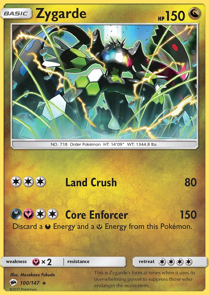 Zygarde · Burning Shadows 100/147