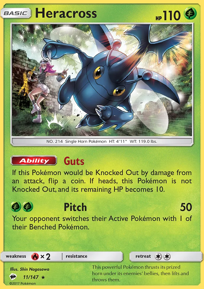 Heracross · Burning Shadows 11/147