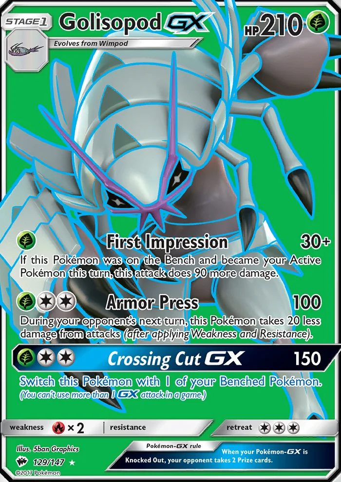 Golisopod GX · Burning Shadows 129/147