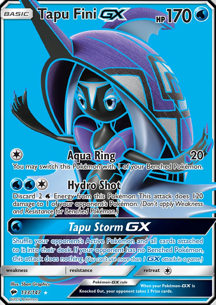 Tapu Fini GX · Burning Shadows 133/147