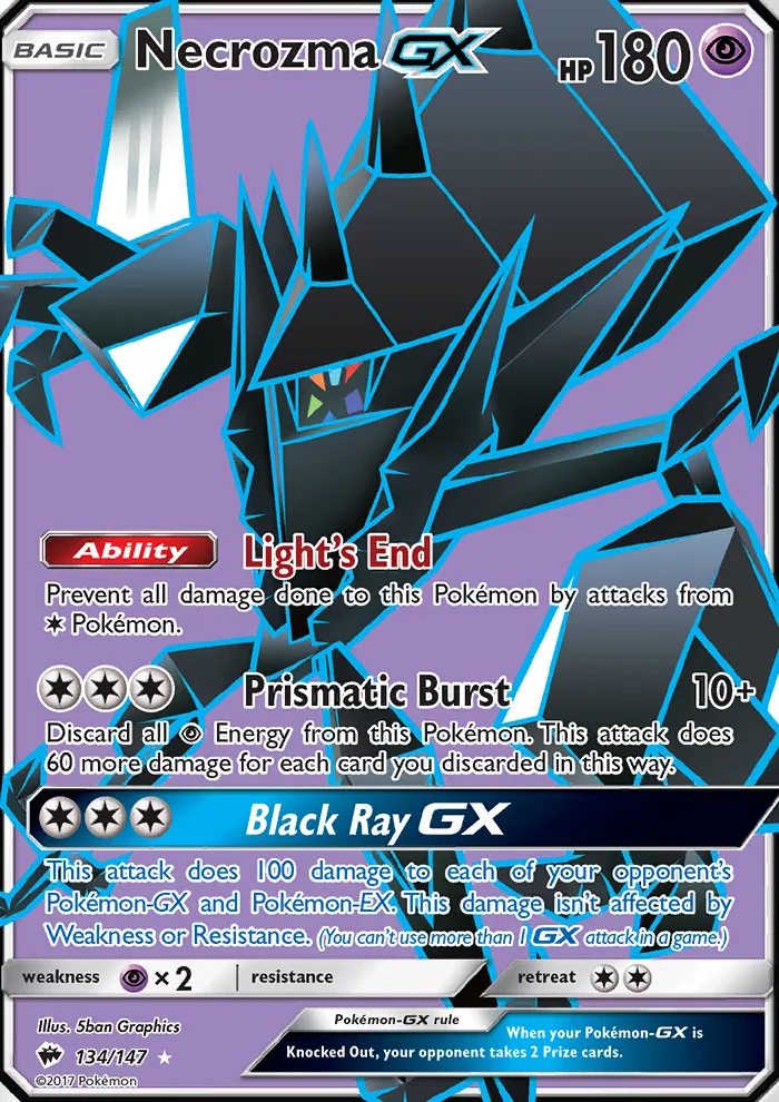 Necrozma GX · Burning Shadows 134/147